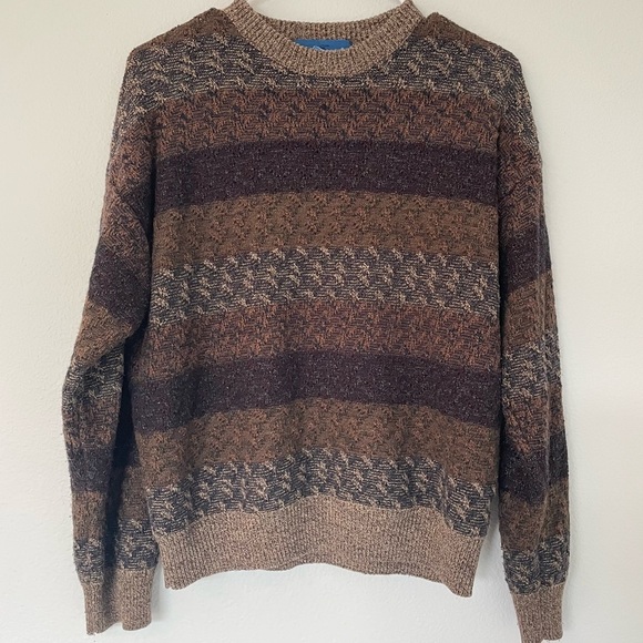 Towncraft Other - Cozy Brown Towncraft Patterned Sweater size S